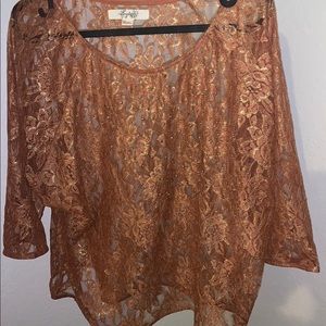 See thourgh casual blouse